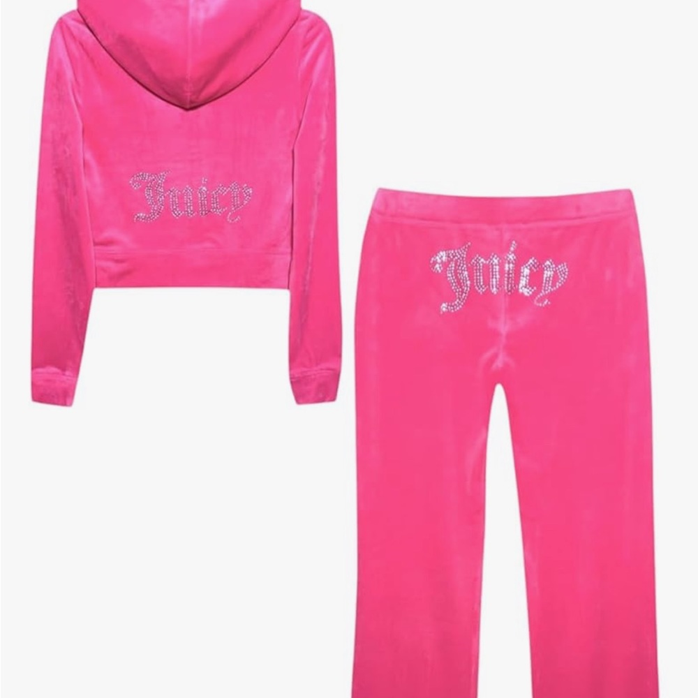 Juicy Couture Hot Pink Velour Tracksuit